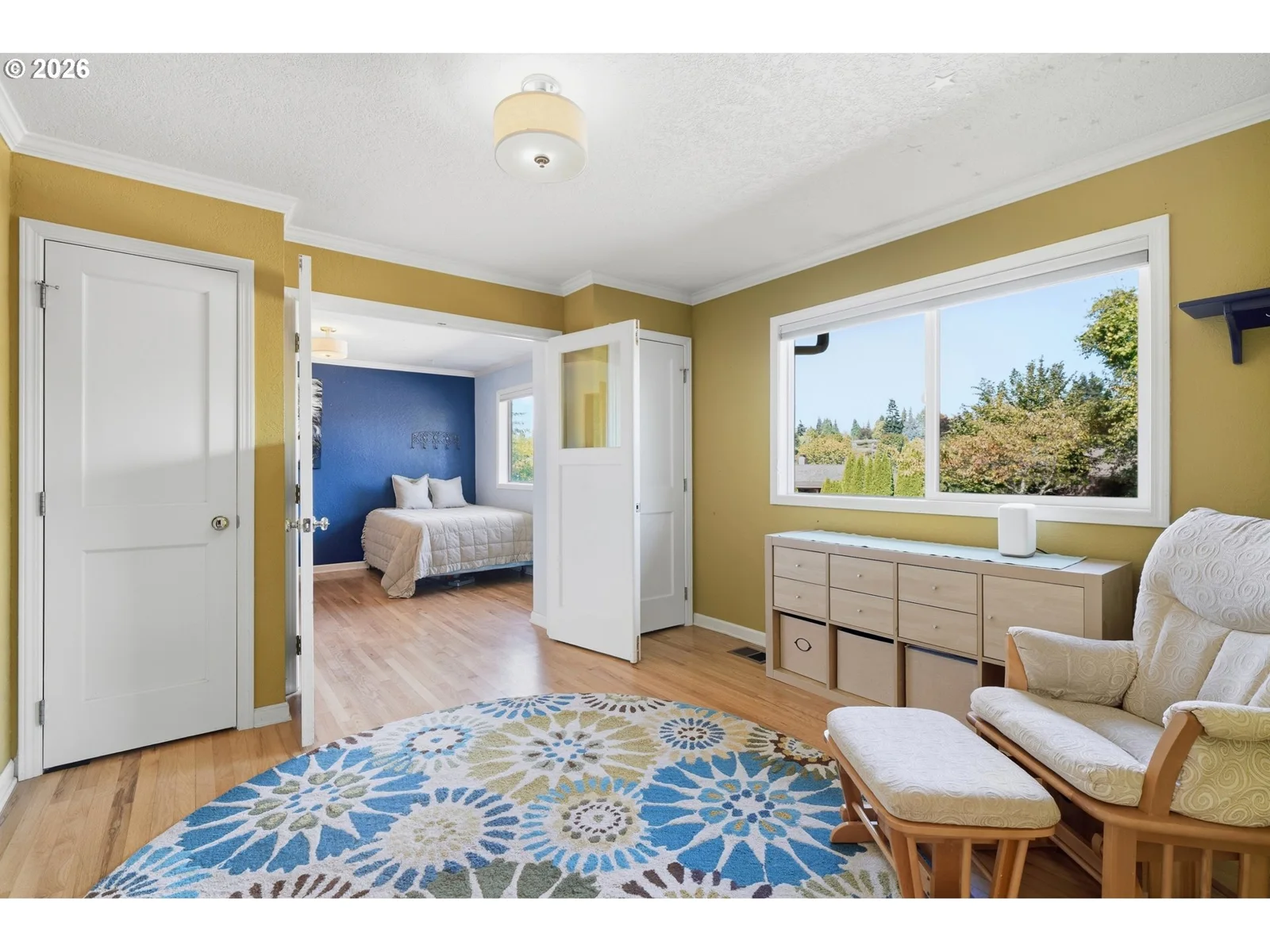 Bedroom and hallway