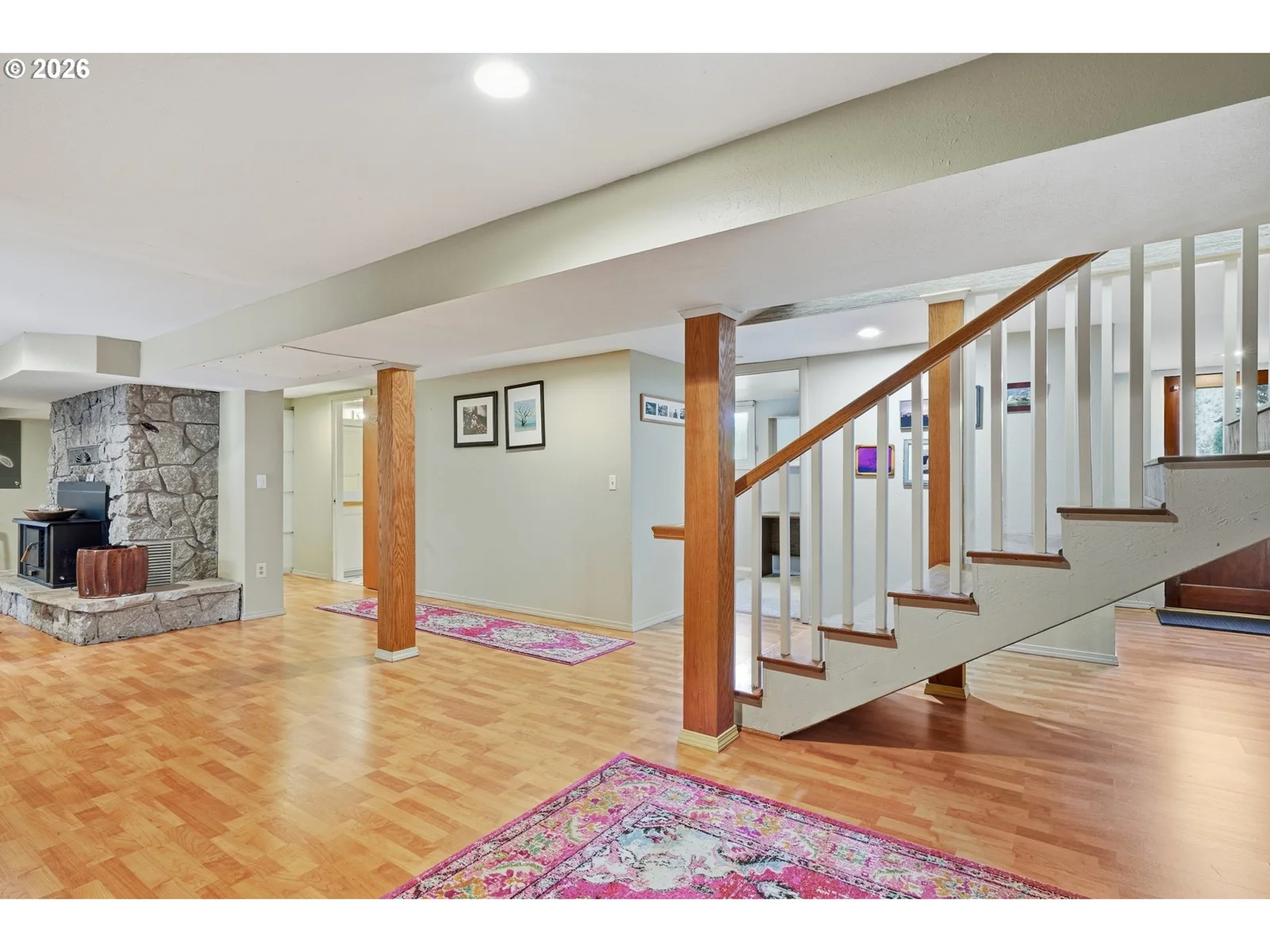 Lower level living area
