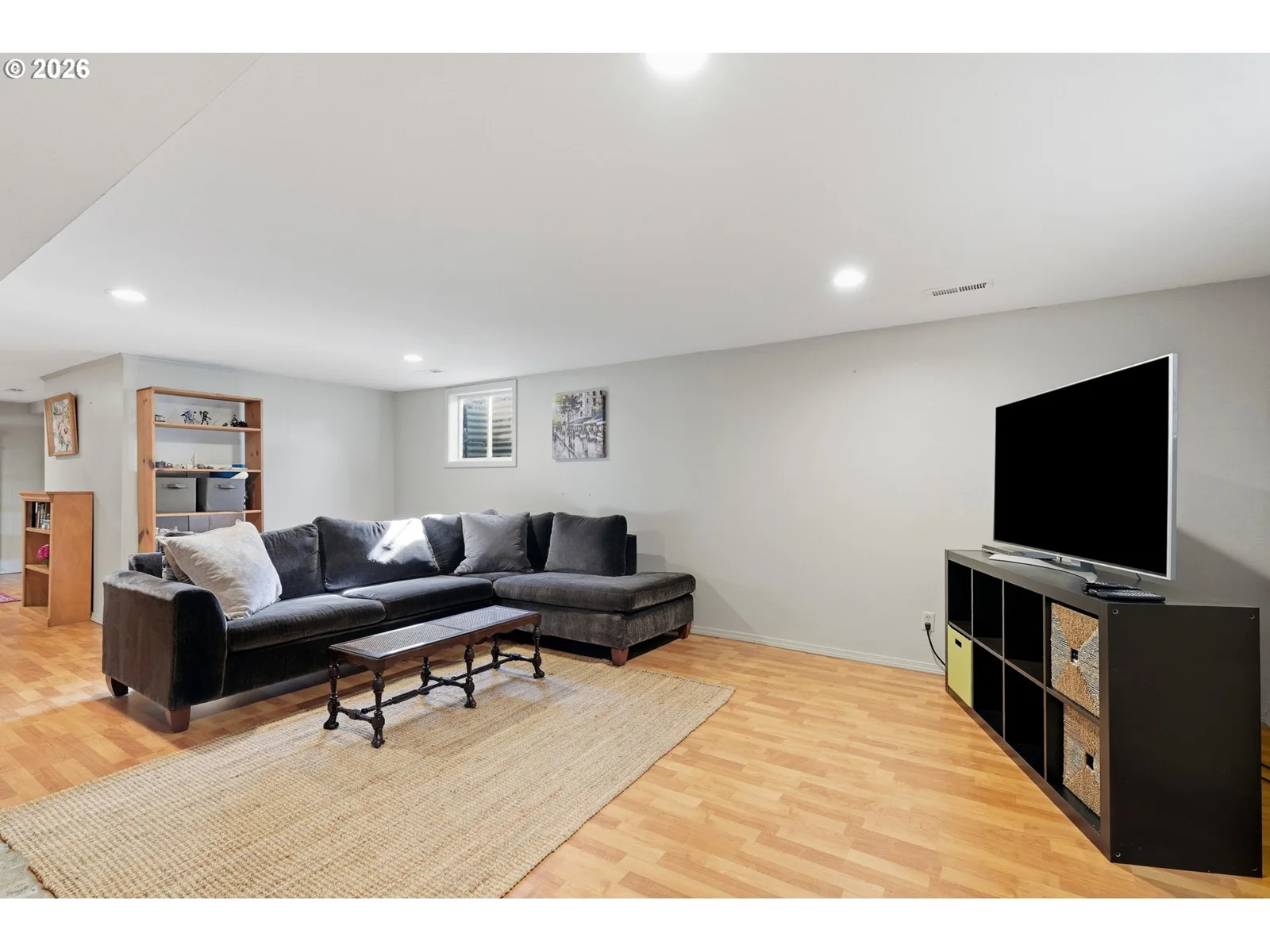 Lower level seating area