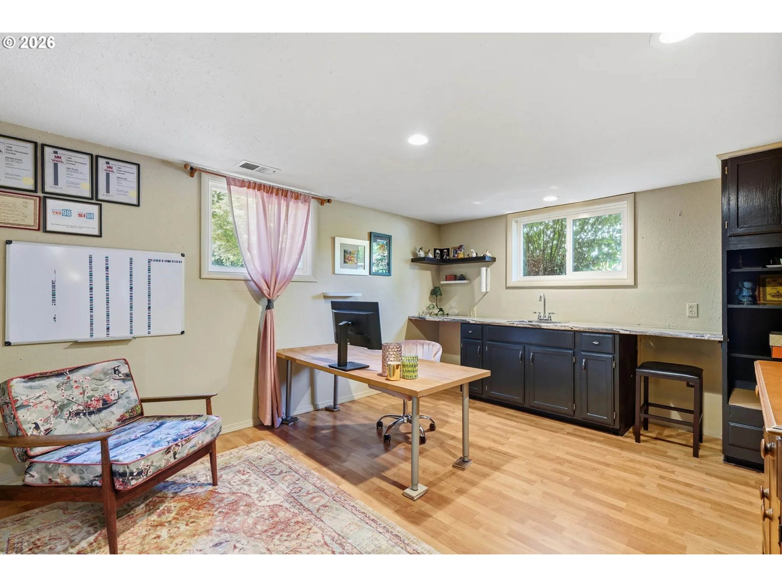 Office with built-in storage
