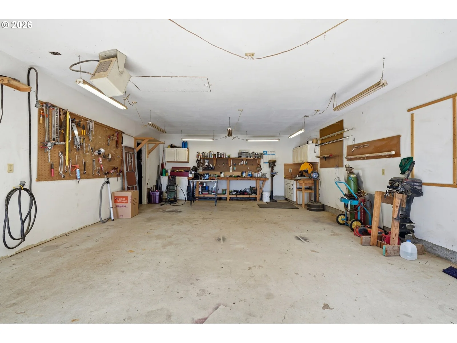 Workshop interior and storage